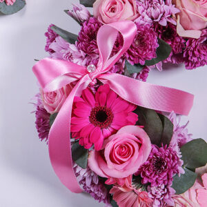 Gerbera and Spray Funeral Heart